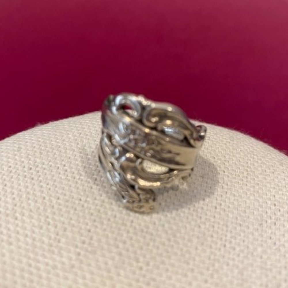 VTG CELLINA Sterling Wrap Spoon RING - Picture 8 of 11